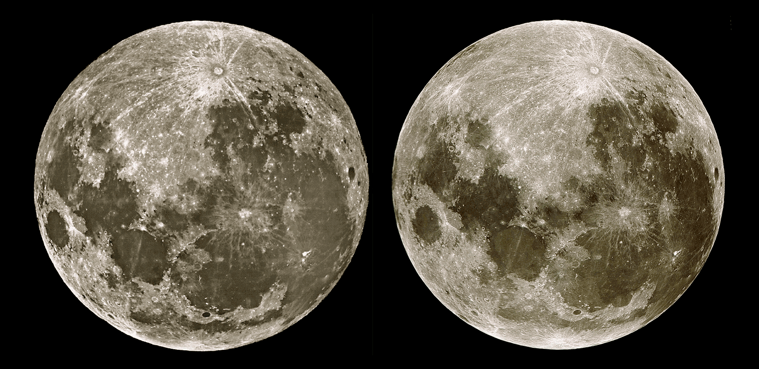 cross view Moon